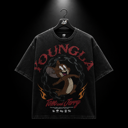 YoungLA 4082 Tom & Jerry Tees Jerry, vista frontal — Crazy!Duck Hype