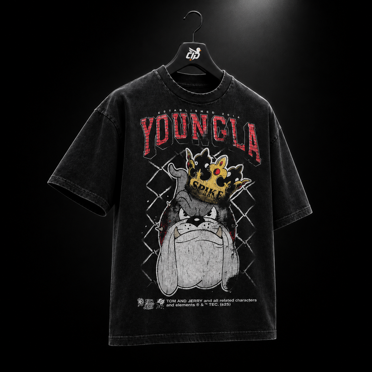 YoungLA 4082 Tom & Jerry Tees Spike, vista completa — Crazy!Duck Hype