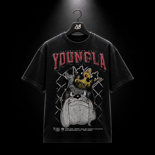 YoungLA 4082 Tom & Jerry Tees Spike, vista frontal — Crazy!Duck Hype