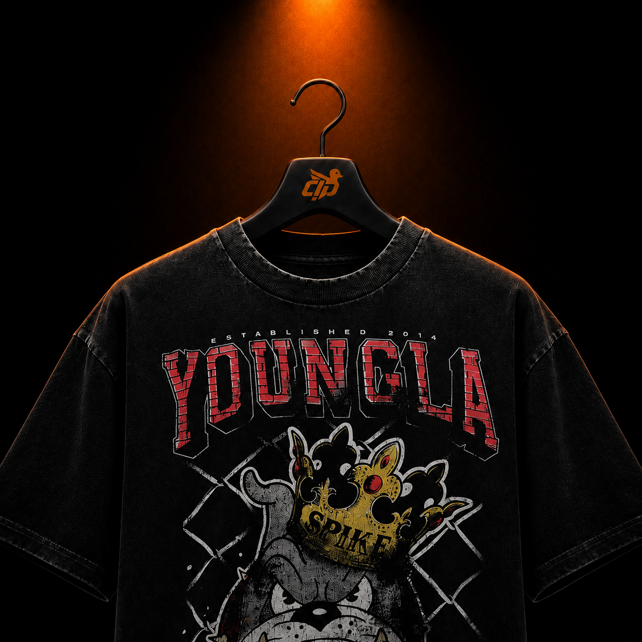 YoungLA 4082 Tom & Jerry Tees Spike con presentación de producto — Crazy!Duck Hype