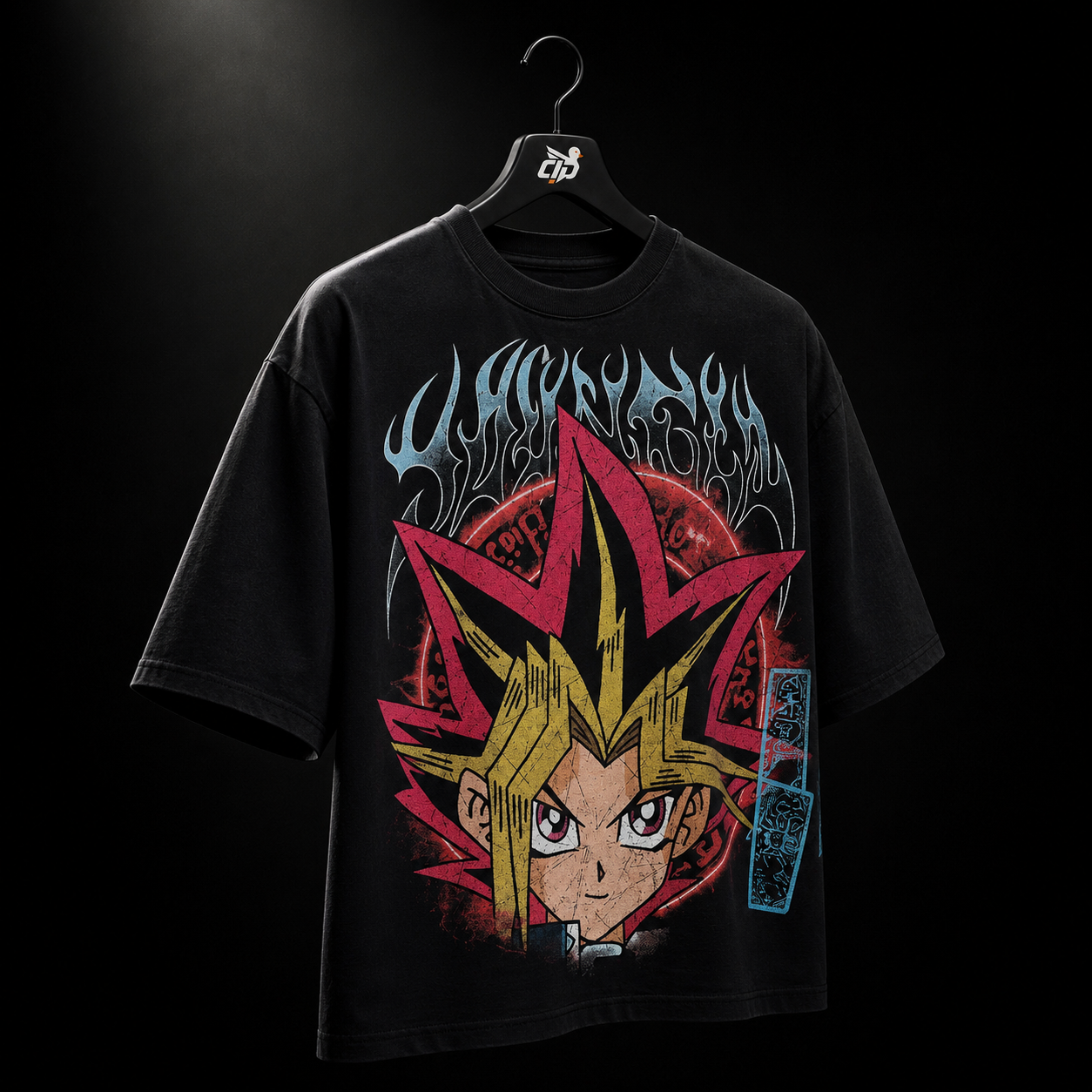 YoungLA 4123 Yu-Hi-Oh! Tees Yugi Dark Magician, vista completa — Crazy!Duck Hype