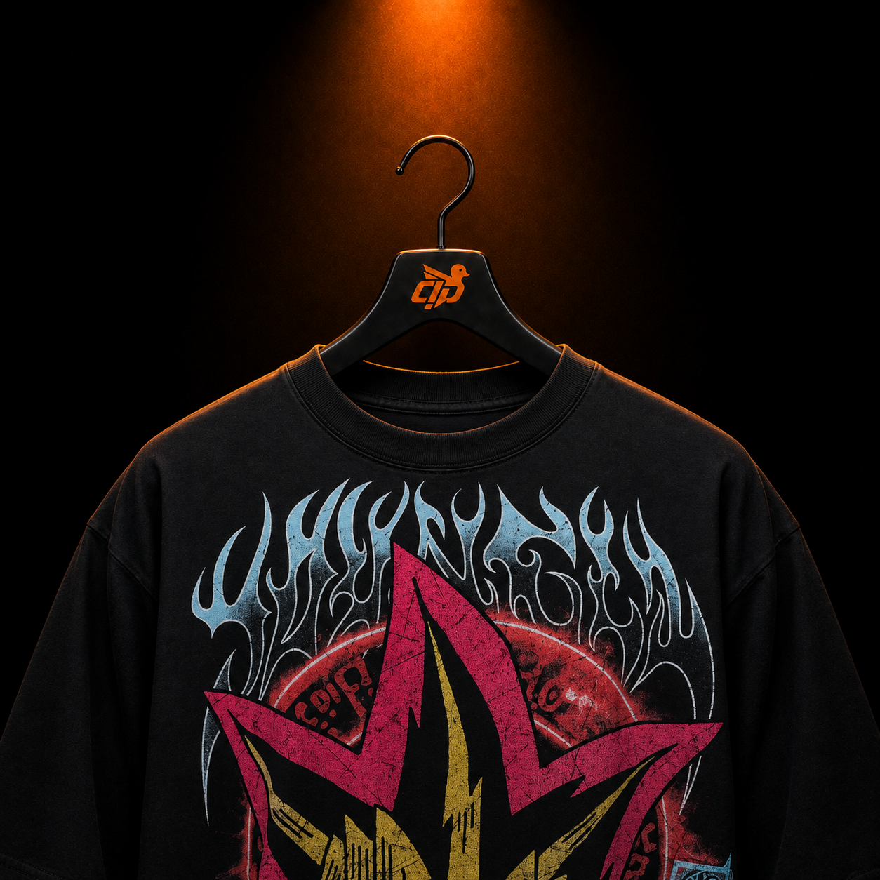YoungLA 4123 Yu-Hi-Oh! Tees Yugi Dark Magician con presentación de producto — Crazy!Duck Hype