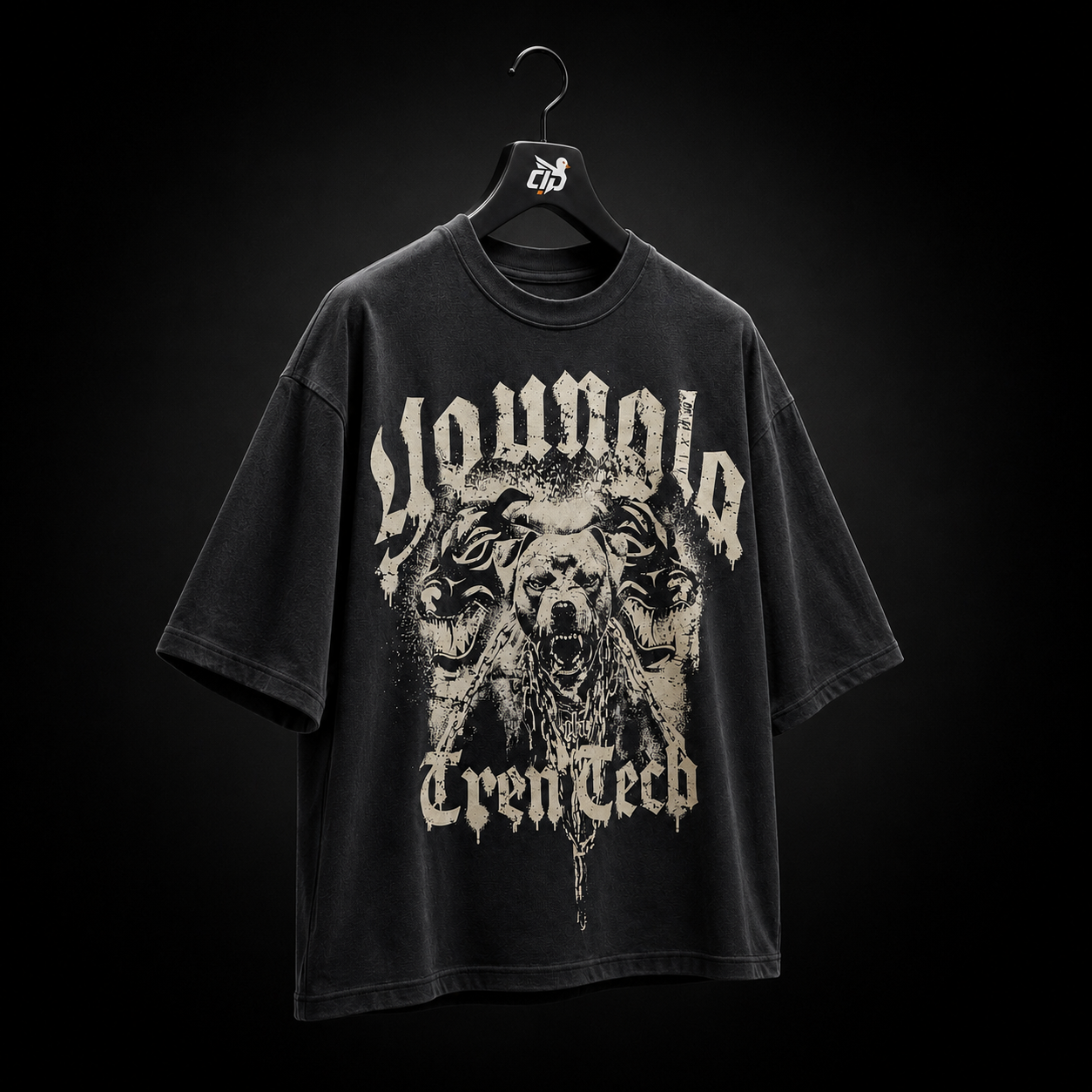 YoungLA 4176 Tren Twins Puppy Dog Tees, vista completa — Crazy!Duck Hype