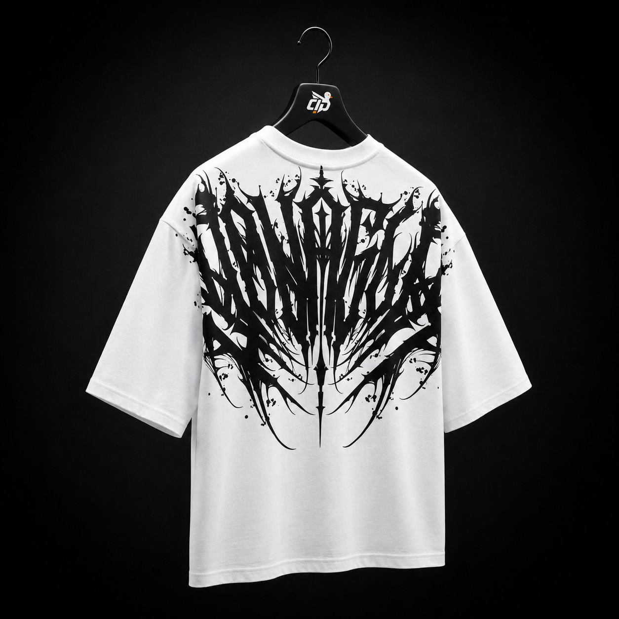 YoungLA 4185 Chaos Tees White, vista completa — Crazy!Duck Hype