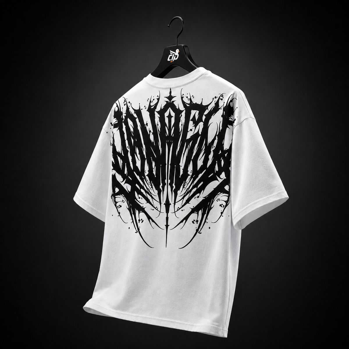 YoungLA 4185 Chaos Tees White, vista trasera — Crazy!Duck Hype