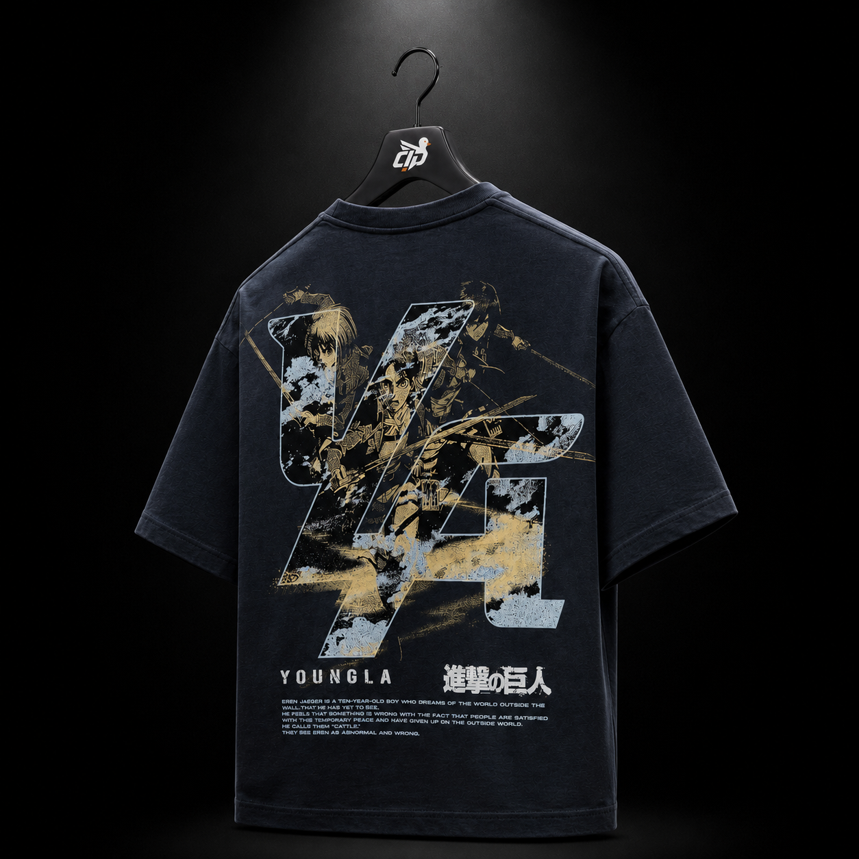 YoungLA 4186 AOT Cropped Tees Defense of Trost The Trio, vista completa — Crazy!Duck Hype