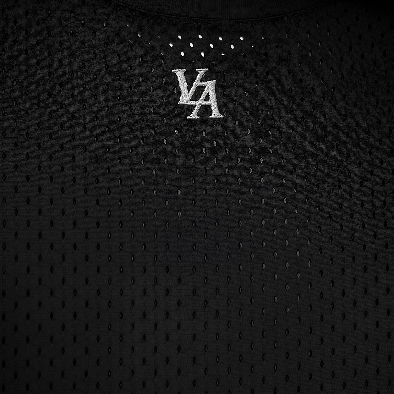 YoungLA 4187 Varsity Football Cropped Jersey, detalle de estampado — Crazy!Duck Hype