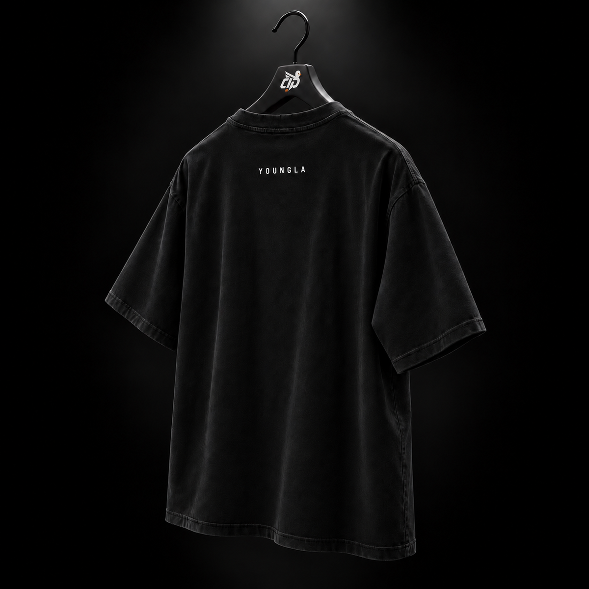 YoungLA 4201 Nocturnal Tees Skull Conquest, vista trasera — Crazy!Duck Hype

