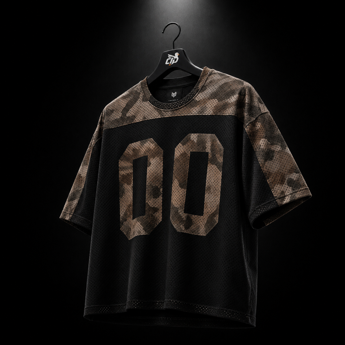 YoungLA 4237 Double-Zero Jersey Black Tree Camo, vista trasera — Crazy!Duck Hype
