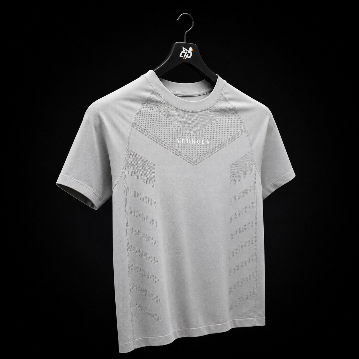 YoungLA 475 Supervillain Compression Tees Grey, vista completa — Crazy!Duck Hype