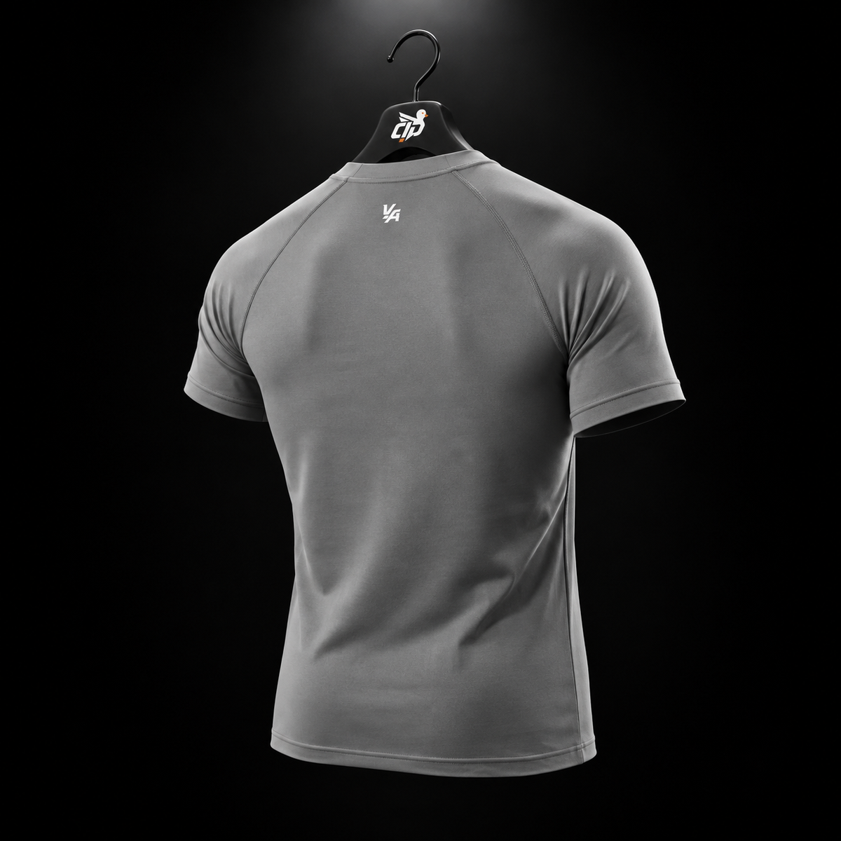YoungLA 475 Supervillain Compression Tees Grey, vista trasera — Crazy!Duck Hype