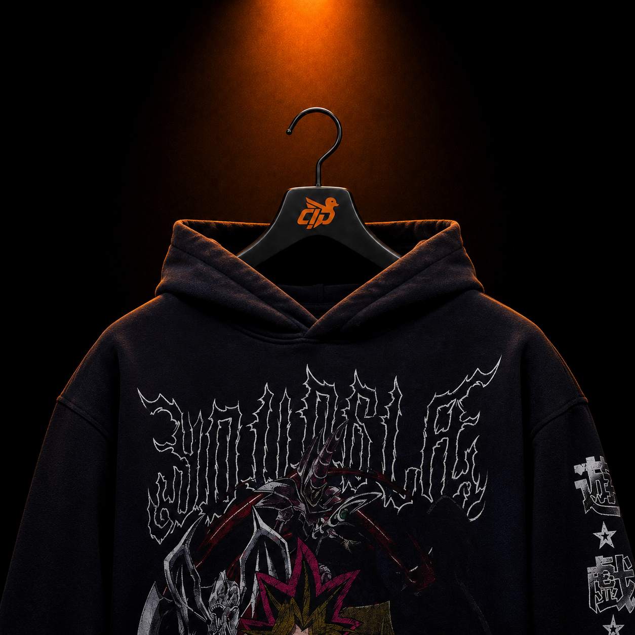 YoungLA 5008 Yu-Hi-Oh! Hoodies Duelist Trio con presentación de producto — Crazy!Duck Hype
