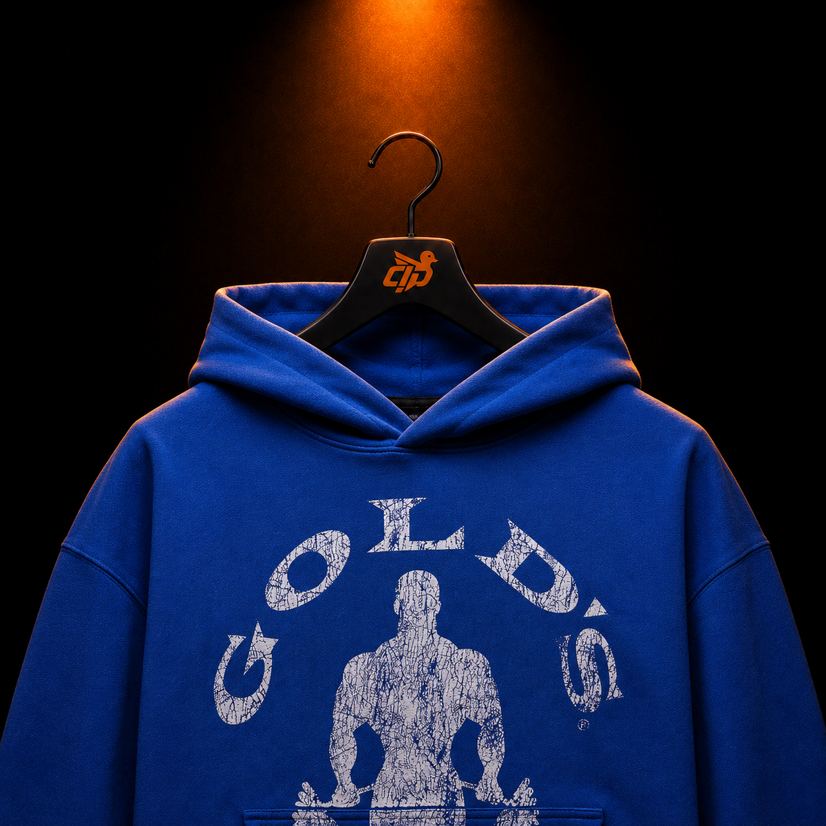 YoungLA 5161 Golds Gym Classic Pullovers Blue con presentación de producto — Crazy!Duck Hype