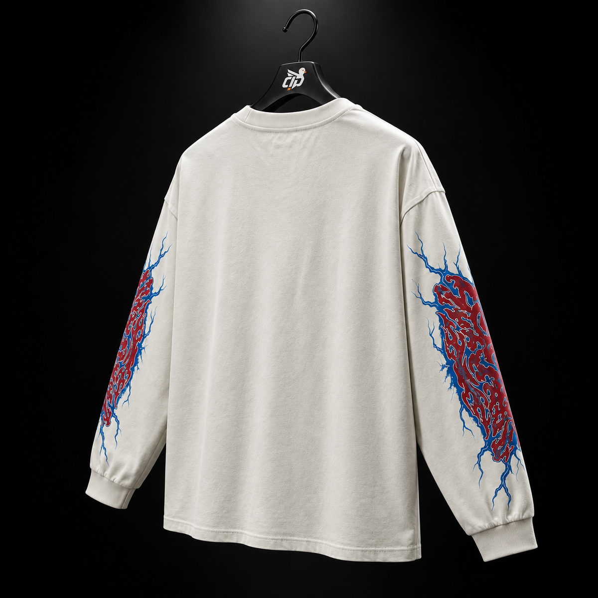 YoungLA 8012 Outcast Longsleeves Beige, vista trasera — Crazy!Duck Hype