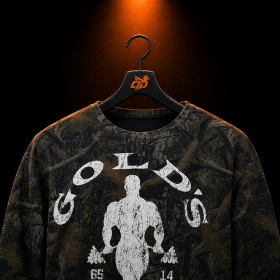 8047 - Golds Gym Thermal LongsLeeves - Dark Tree Camo
