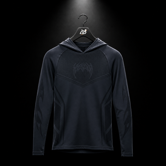 8062 - Warrior Compression Hoodies - Black