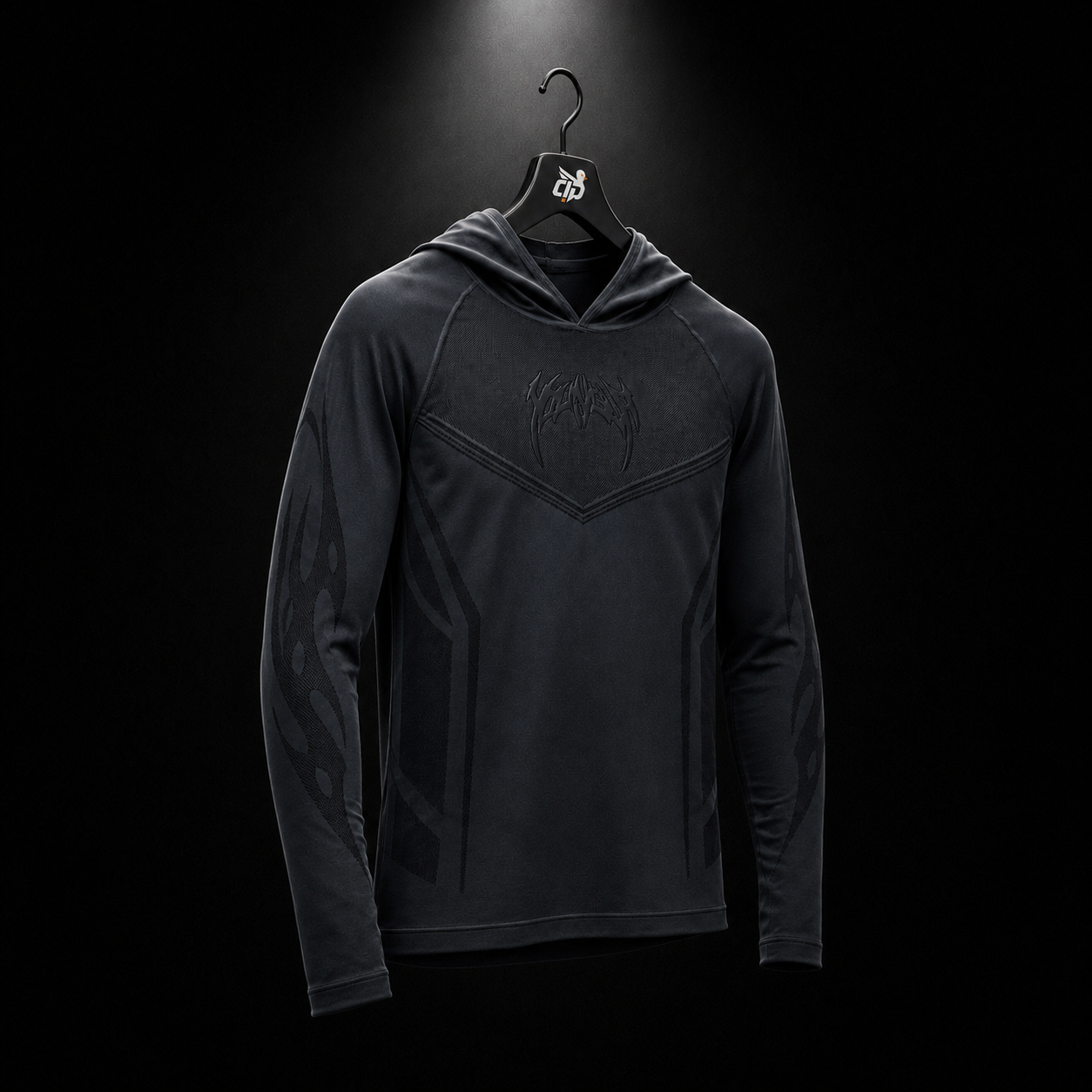 YoungLA 8062 Warrior Compression Hoodies Deep Teal, vista completa — Crazy!Duck Hype