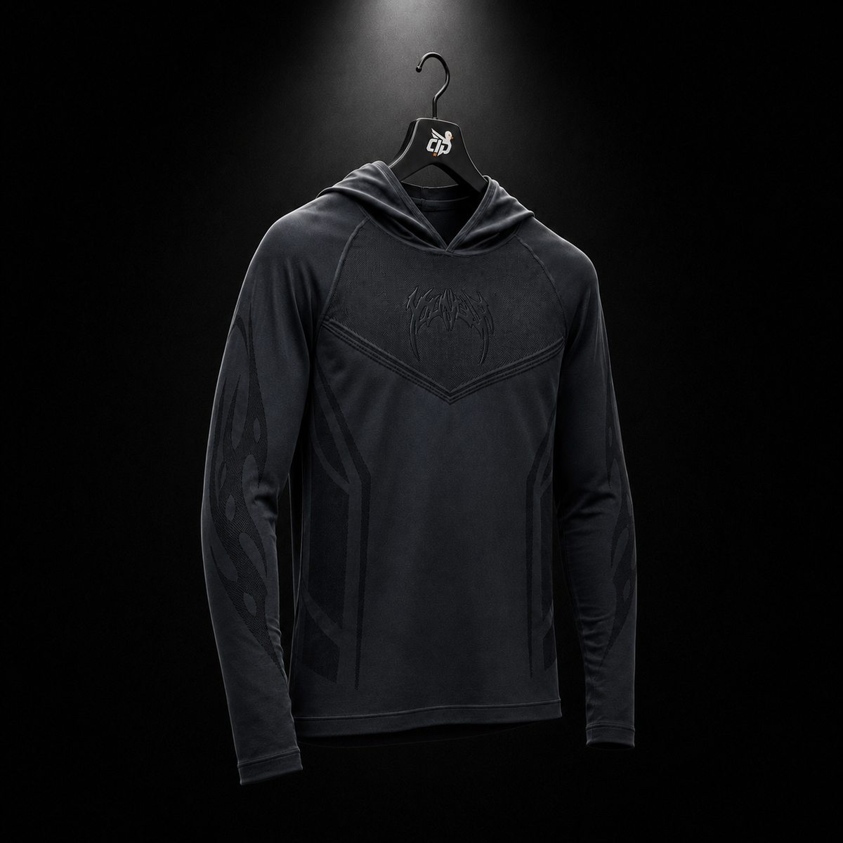 YoungLA 8062 Warrior Compression Hoodies Deep Teal, vista completa — Crazy!Duck Hype
