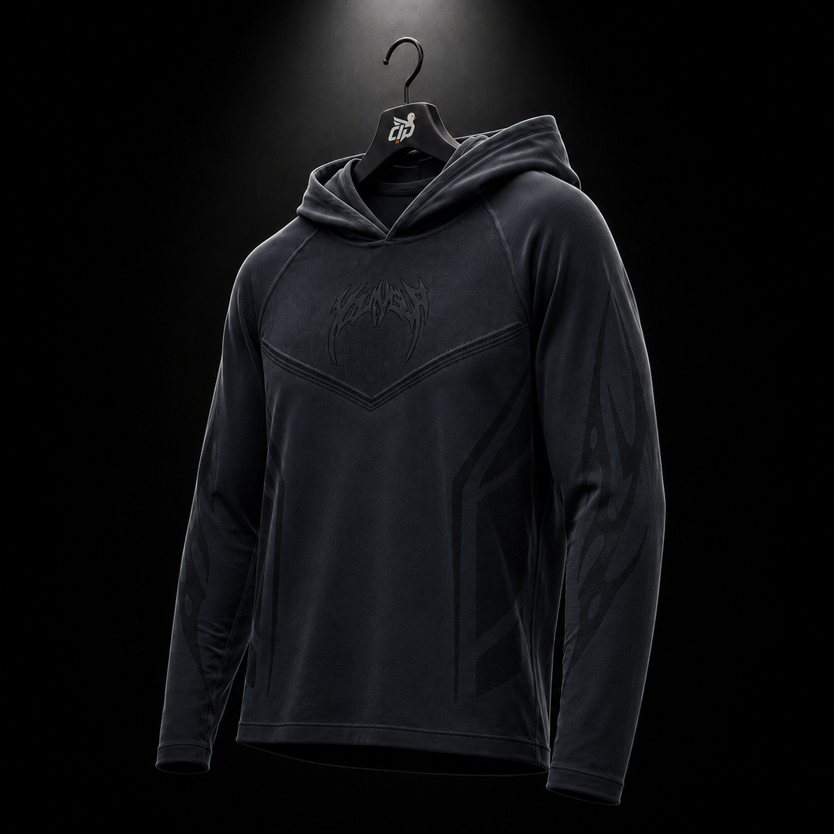 YoungLA 8062 Warrior Compression Hoodies Deep Teal, vista trasera — Crazy!Duck Hype