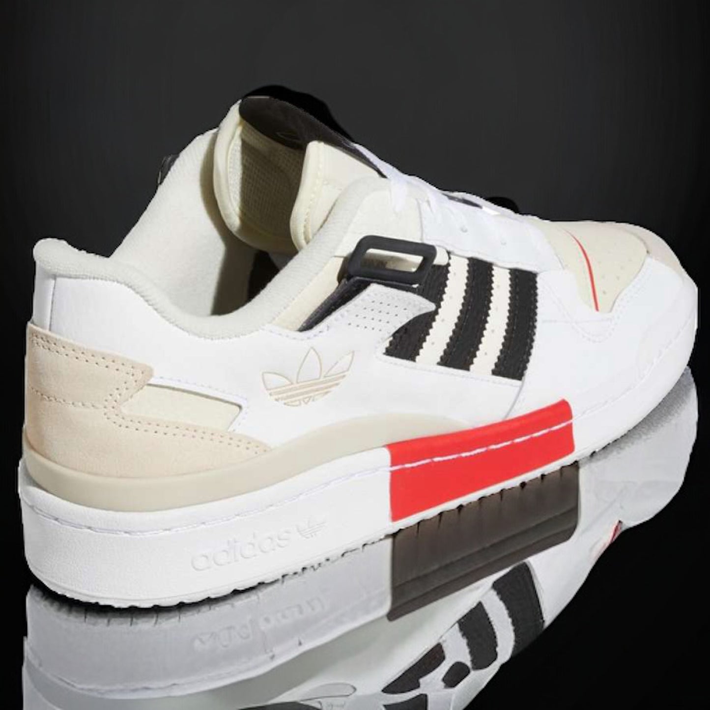 Adidas Forum Exhibit Low "White Vivid Red"