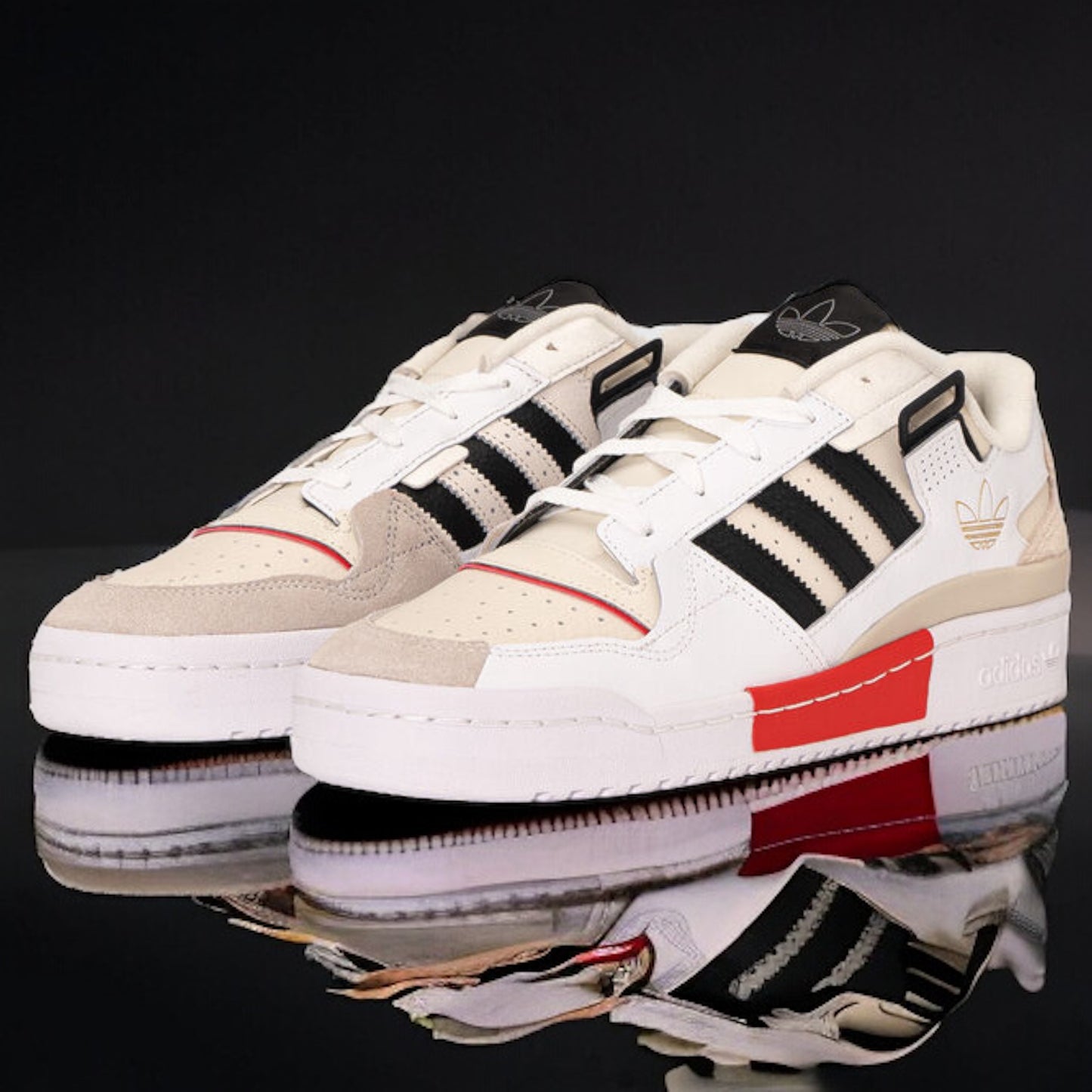 Adidas Forum Exhibit Low "White Vivid Red"