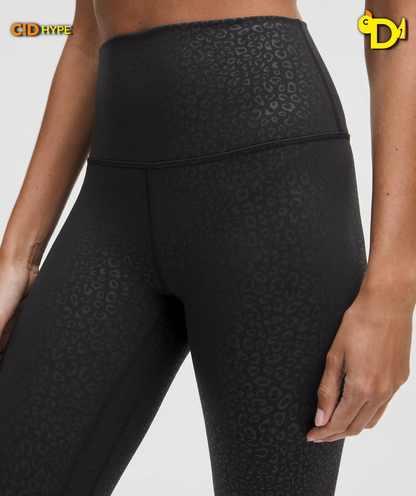 Lululemon Align High-Rise Pant 25" "Leopardo Shift Micro Emboss Black"