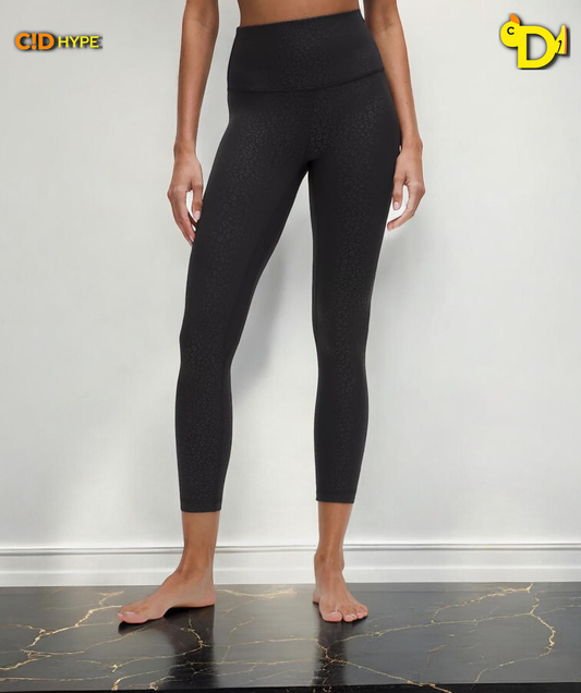 Lululemon Align High-Rise Pant 25" "Leopardo Shift Micro Emboss Black"