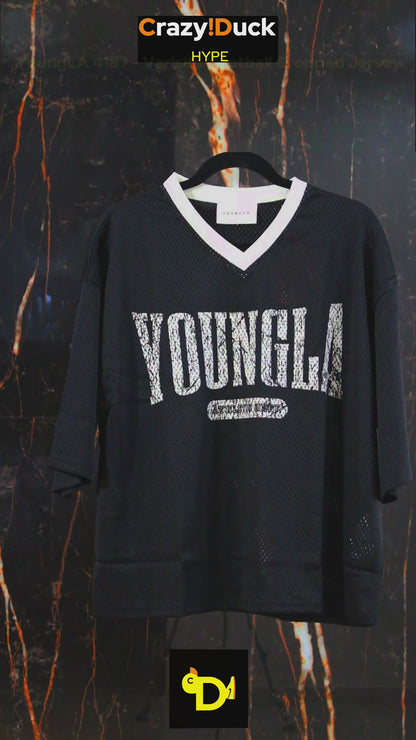 4187 - Varisity Football Cropped Jersey