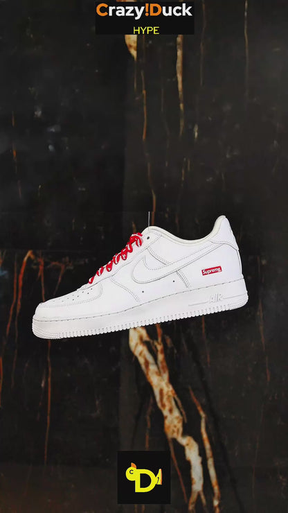 Nike Air Force 1 x Supreme "White/White"